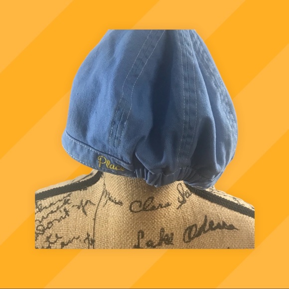 Blue Basketball Hat with Yellow Heart Embroidery and a Mini Mouse Pin Size 7-8 - Picture 6 of 8